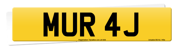 Registration number MUR 4J